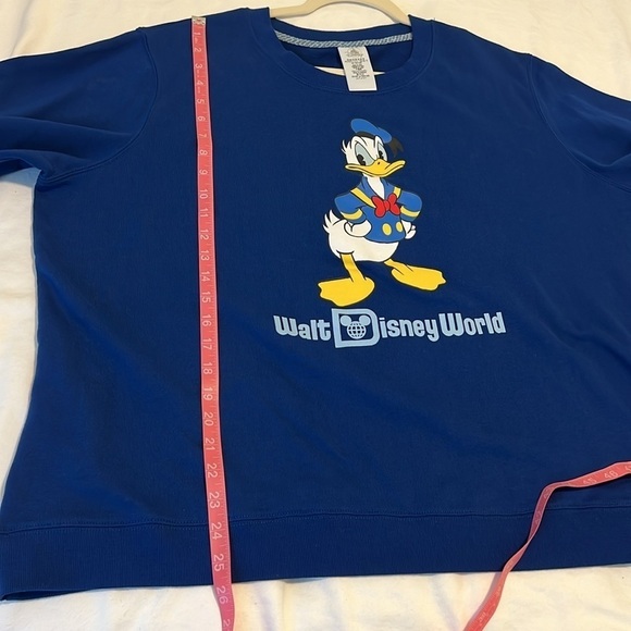 Disney Parks Walt Disney World Donald Duck Crewneck Sweatshirt Royal Blue 2XL - Picture 5 of 8